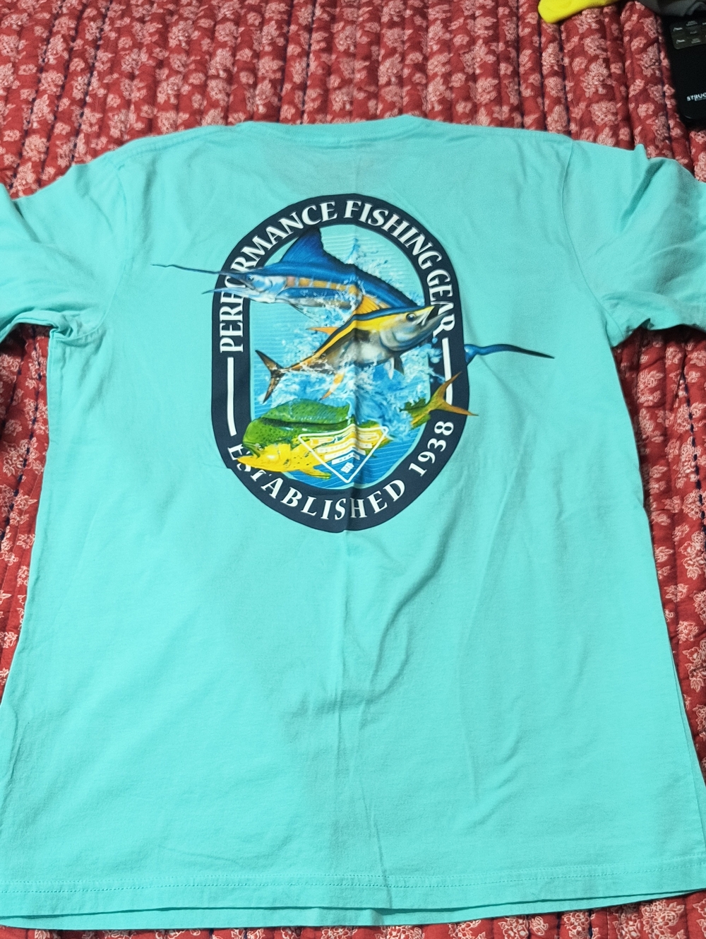 Columbia Teal Graphic T-Shirt NEW